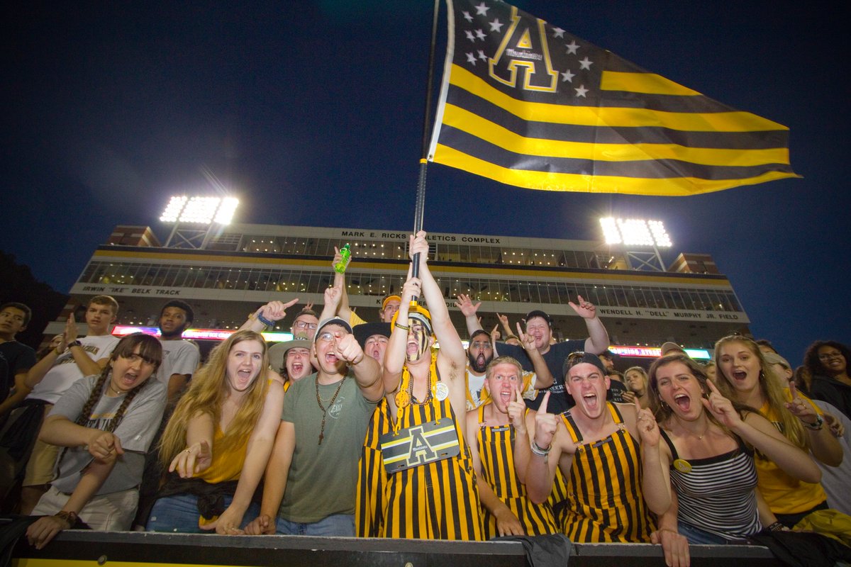 appstatesports's tweet photo. It's Game Day Eve and #AppFanFriday π Reply to this tweet with you in your @appstate gear ahead of tomorrow's game!
Remember to purchase your personalized cutout by Sept. 22 βΆοΈ https://t.co/KwoEJZi7Sv https://t.co/wW0VlRWhO9