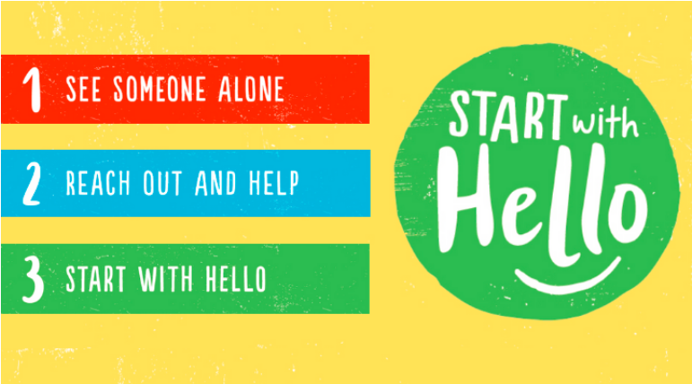 MarvinRidgeMSNC's tweet photo. MRMS will be celebrating #StartwithHello week Sept 21 – 25. Our goal is to raise awareness of social isolation and to create a culture of inclusion by promoting kindness and friendship. Start with hello, and continue to say it throughout the year! @AGHoulihan @UCPSNC https://t.co/VzHOrY7vY1