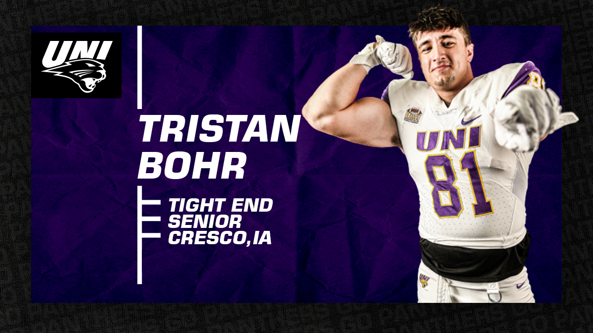 UNIAthletics's tweet photo. Panthers, Get to Know Tristan Bohr! 

#UNIFight https://t.co/JOUbpgKEmW