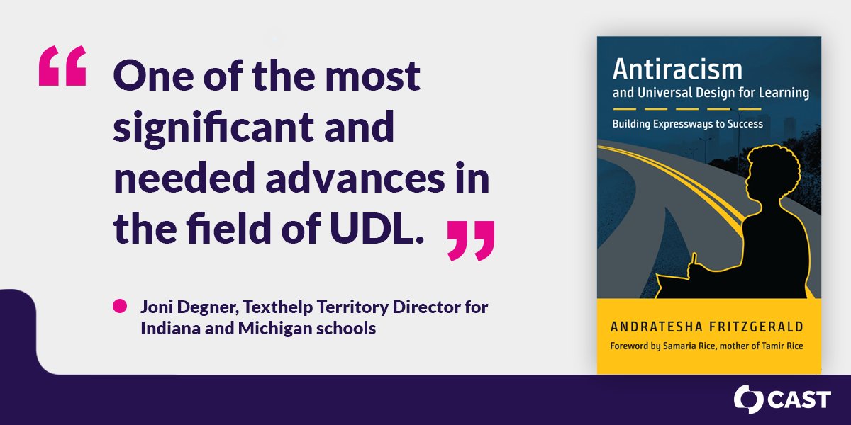 .<a href="/FritzTesha/">Andratesha Fritzgerald (she/her)</a>’s new book represents “one of the most significant and most needed advances in the field of UDL.” — @DegnerJoni, CAST National Faculty. Available now: ow.ly/34DR50BsX3n #UDLrising #EduTwitter