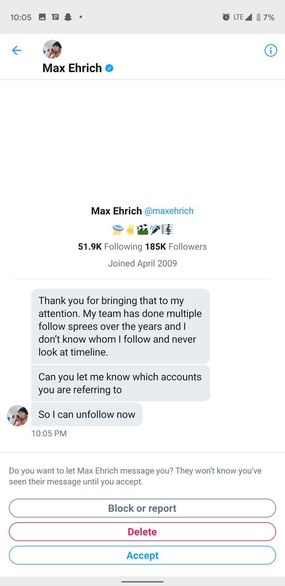 Max recently made a tweet about this as fans were calling him out for it and even messaged some Lovatics asking which accounts to unfollow.