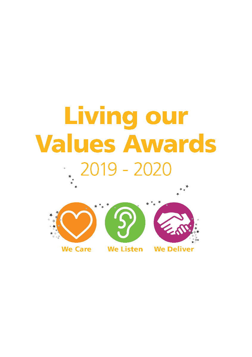 BDCFT's tweet photo. Each month we celebrate staff who have demonstrated our values: We Care, We Listen We Deliver in the Living Our Values Awards. Today, we’re announcing our three overall winners who have truly demonstrated our values in an exceptional way over the past year. #YASA20 https://t.co/7Dq4z66SW9