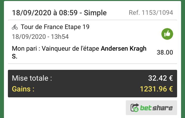 Emeric_CTH's tweet image. 🚨Tout était annoncé ce matin, encaissement de 5k€ grâce à SKA, je dépasse les 25k€ en 5 jours c’est de la folie je marche sur l’eau💰

On va fêter ça comme il se doit avec 5 Payesafecard de 20€ à gagner👀😍

RT &amp;amp; follow pour participer TAS dimanche soir
#TDF2020 #TeamParieur