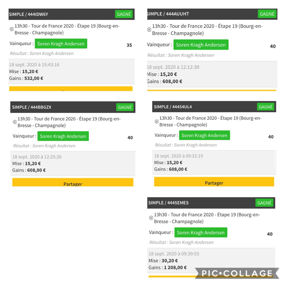 Emeric_CTH's tweet image. 🚨Tout était annoncé ce matin, encaissement de 5k€ grâce à SKA, je dépasse les 25k€ en 5 jours c’est de la folie je marche sur l’eau💰

On va fêter ça comme il se doit avec 5 Payesafecard de 20€ à gagner👀😍

RT &amp;amp; follow pour participer TAS dimanche soir
#TDF2020 #TeamParieur