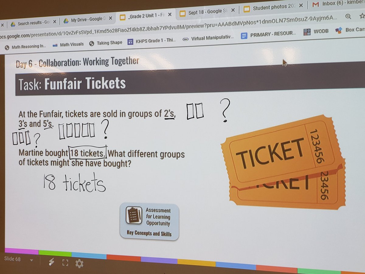 Mrsparmelee's tweet photo. Thank you @scdsbmath for #scdsbfirst20! Ss are loving the activities. I'm loving the strategies the Ss are using to find their answers.
#openendedtask
#GrowthMindset https://t.co/mQugB7901z