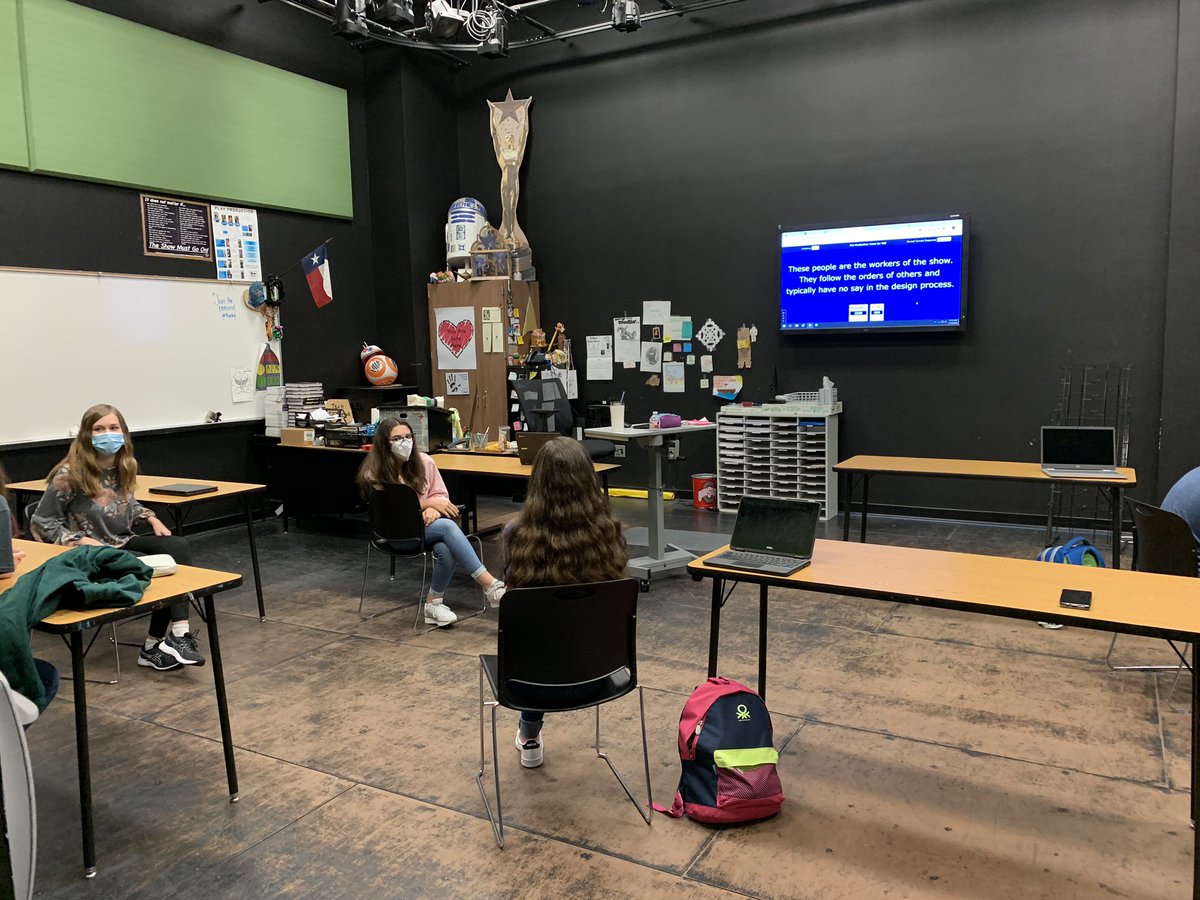 DBreathett's tweet photo. Tech Theatre 1 putting their recently learned knowledge up to the test of jeopardy! Happy Friday!
@RHSFrisco @ReedyTheatre
#RHSRoar https://t.co/qg2sk4OrTP