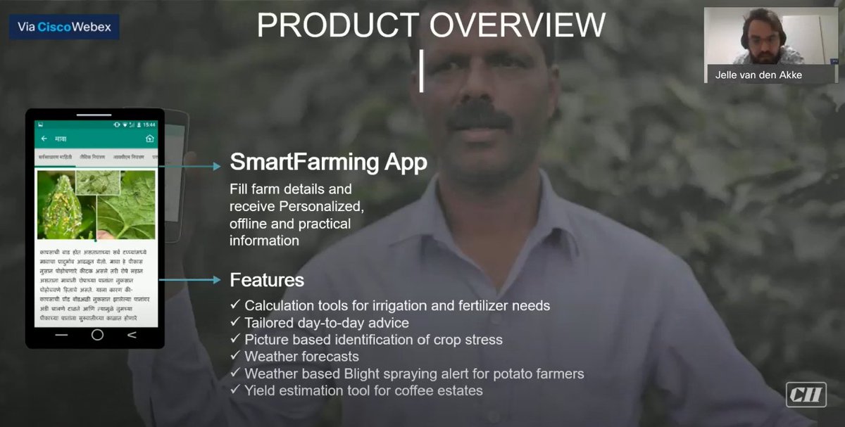 Design thinking and innovative data based precision agri tools can make farming more productive – Mr. Jelle Van den Akker, SmartFarming

#CII #Agriculture #AgTech #Innovation #SmartFarming