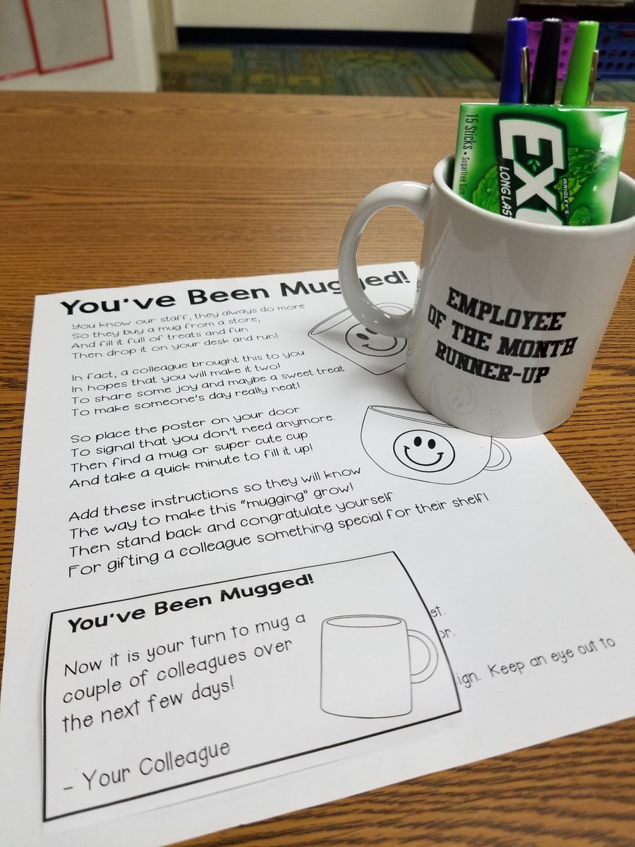 TracyECoke's tweet photo. Man, no where is safe these days. 
Can't even come to school without getting "MUGGED" 
#chanutestars #nextlevelteaching #studentsfirst #chasinggreatness #coffeemugs https://t.co/vDzdjEaGHm