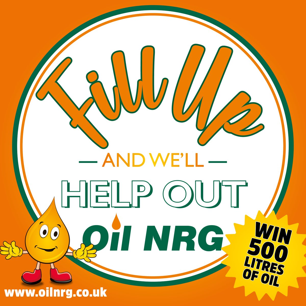 📢🚨 COMPETITION TIME 🚨📢
Win 500 litres of oil!
Place an order online in September to be in with a chance of wining 500 litres of heating oil to use later in the year!
Prices are still unseasonably low so why not take advantage!
oilnrg.co.uk