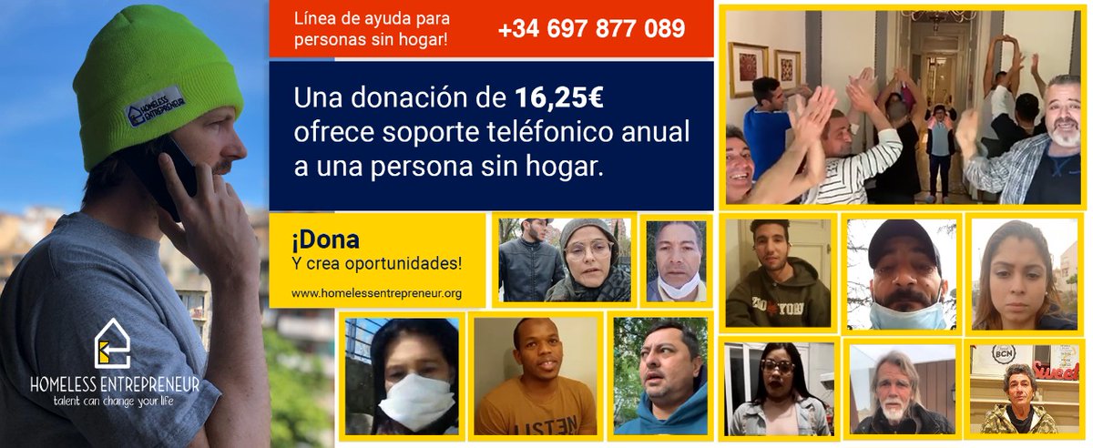 HEhelpline's tweet photo. Hola @BimboEsp, hemos creado una línea de ayuda nacional para personas sin hogar durante #covid19 para conectarles con recursos que les ayudan a salir adelante. Invitamos a tus empleados a sumaros a la causa como ciudadan@s activ@s https://t.co/yu5MiOkviP #HomelessHelpline https://t.co/aPrpClPWiV