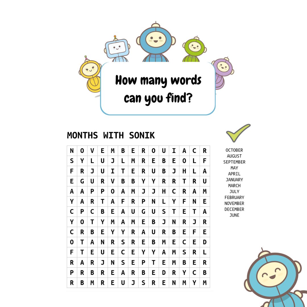 Sonik has a little challenge for you! Can you help him find all 12 months and put them in order from January-December? ✅

How did you get on? Let us know in the comments!

#sonikpocket #education #fintech