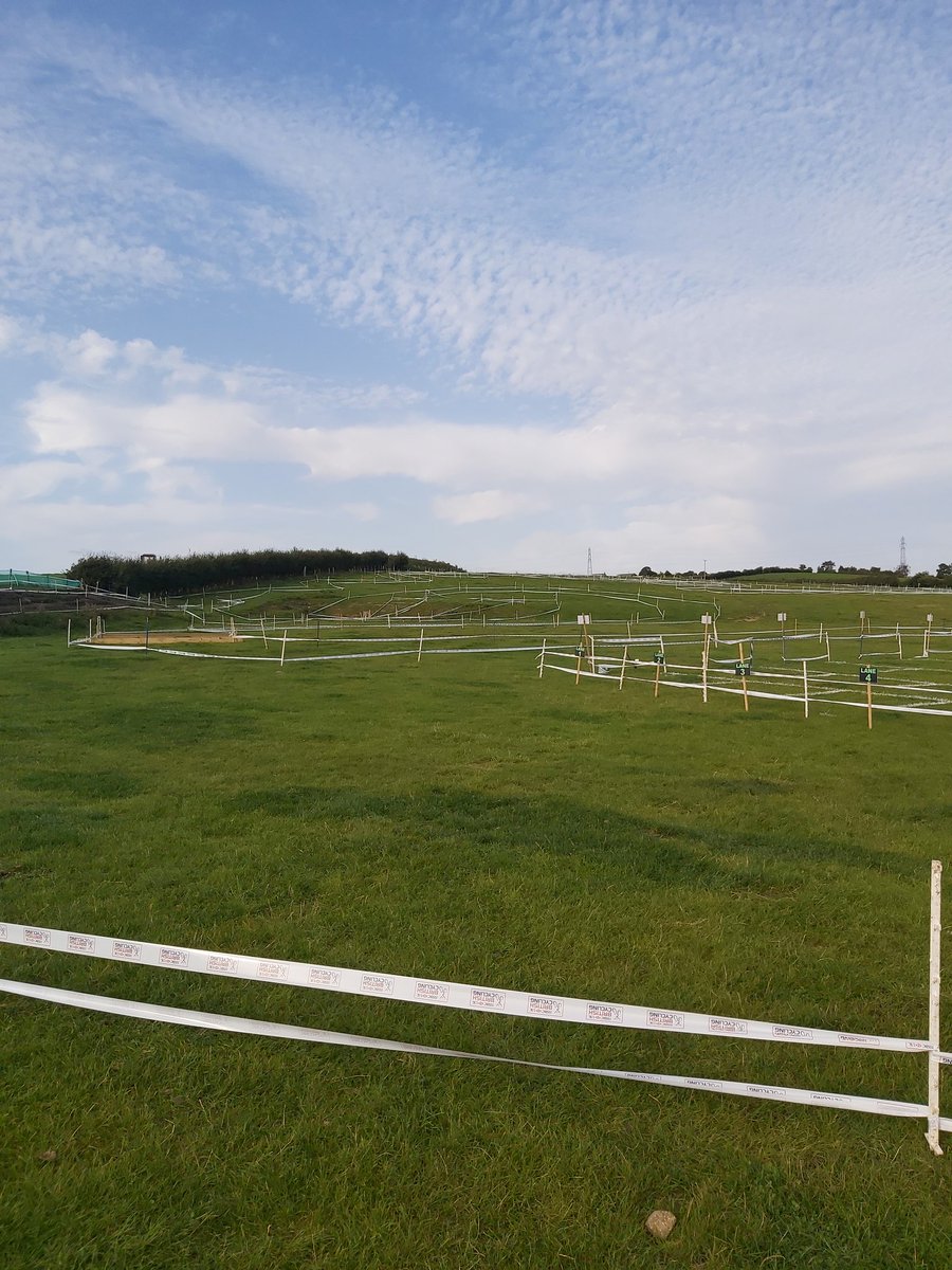 All set up for the first cyclocross race of the year in Yorkshire