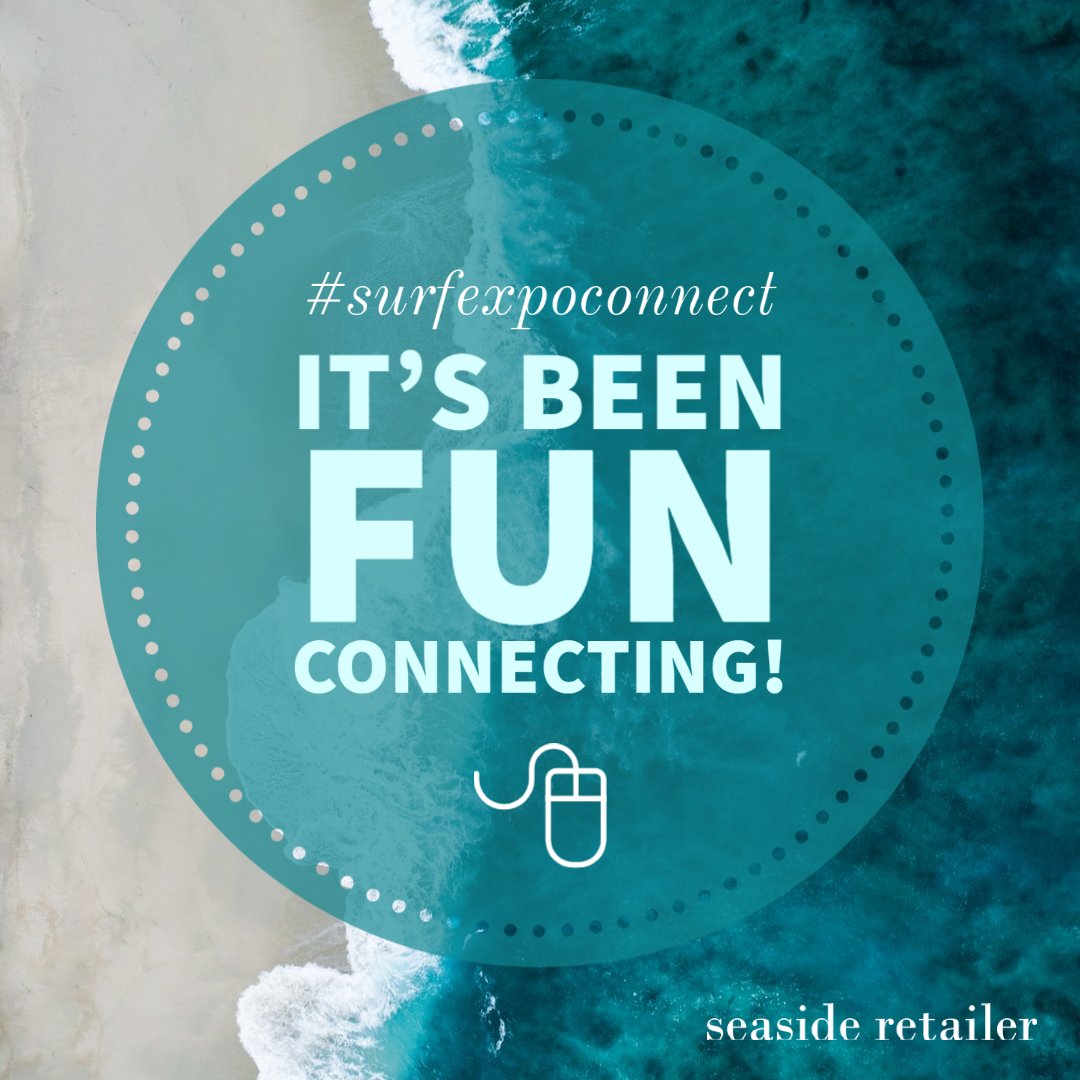 We've loved ❤️ spending the week at Surf Expo Connect, learning about new and interesting companies and products. 🏄‍♀️ 😎 Stay tuned for coverage on our website and in our Fall issue! 💻📬

#seasideretailermagazine #seasideretailer #surfexpoconnect #surfexpo2020 <a href="/surfexpo/">Surf Expo</a>…