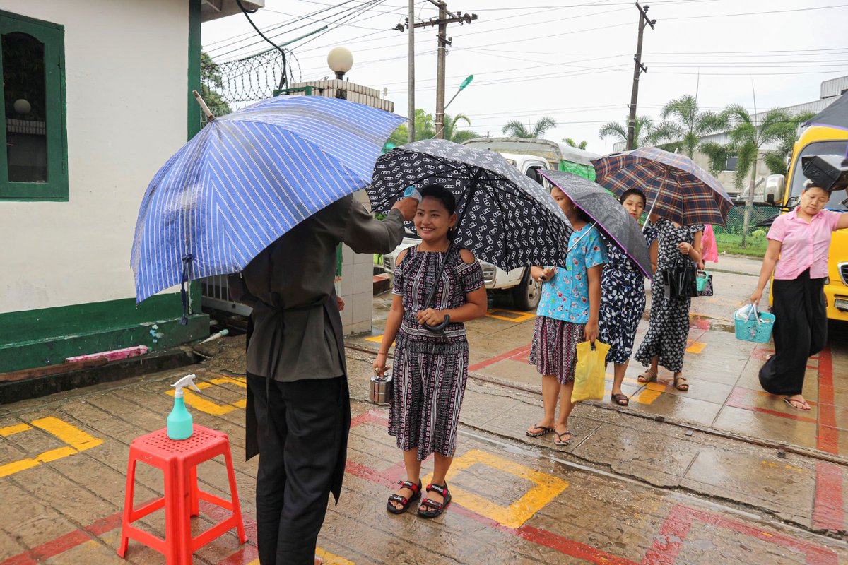 giz_gmbh's tweet photo. #UN75, that´s 75 years global promotion of peace &amp; justice, human rights &amp; #SustainableDevelopment. We´re working with @UN organizations worldwide to build a better future. Take Myanmar🇲🇲, where we and @ilo support garment workers to protect from #COVID19: https://t.co/eQWpe4m1WX https://t.co/E9LgGlvWw1