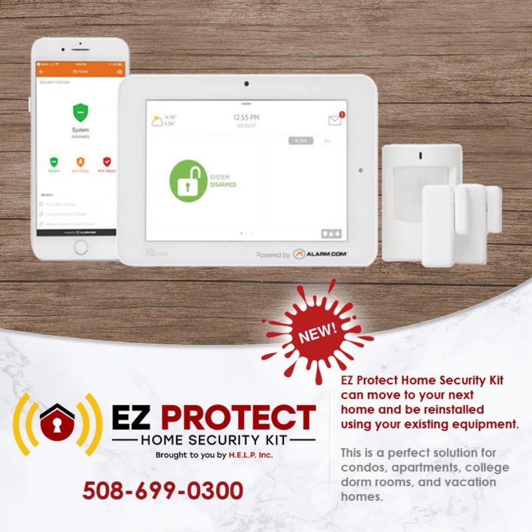 AskHelpInc's tweet image. Keep unwanted intruders out, &amp;amp; welcome trusted friends in. Each EZ Protect Home Security Kit supports over 200 users, allowing access codes for all your trusted neighbors, housekeeping staff, and more.

Call or email today for more information!   
508-699-0300  sales@helpinc.com