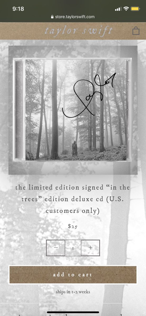 bejeweledmgk's tweet photo. ✨SIGNED FOLKLORE CD GIVEAWAY✨

i have 2 signed CDs to giveaway! open to US &amp; international swifties!

-retweet
-like
-comment your holy trinity from folklore

winners will be chosen when the CDs arrive 💕 https://t.co/4Qf47Swxnt