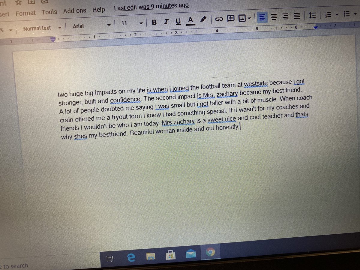 Update: he was telling the truth. We’re working on grammar, but he’s off to a really good start. #southsideALLIN