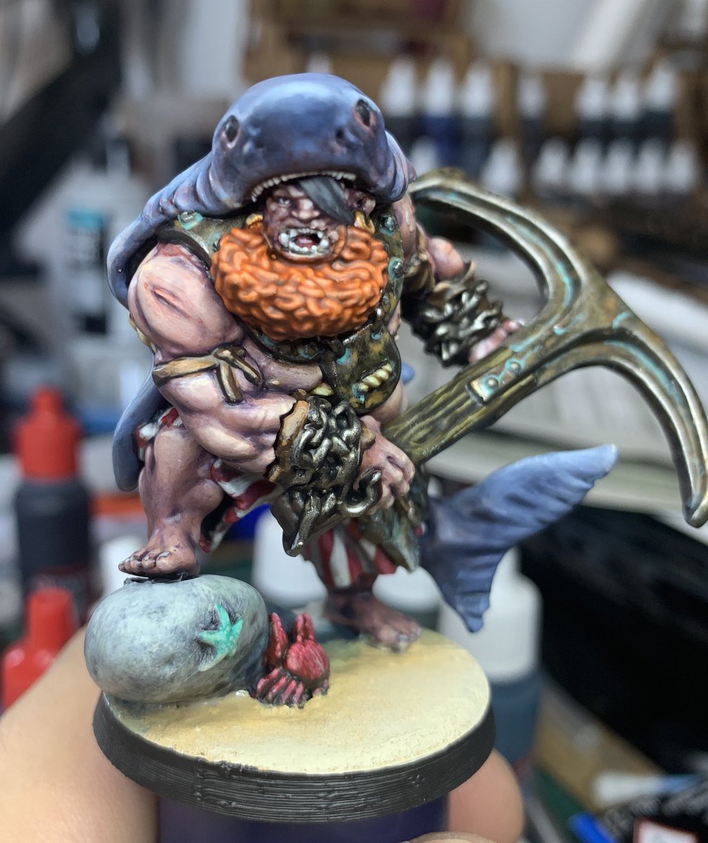 tischtitanen's tweet photo. #Bloodfields von @TitanForgeMinis.   Ein Tabletop Wargame zum selber drucken. Hier mein erster Oger. [Ole @tischtitanen] https://t.co/GCeRa7FI3I