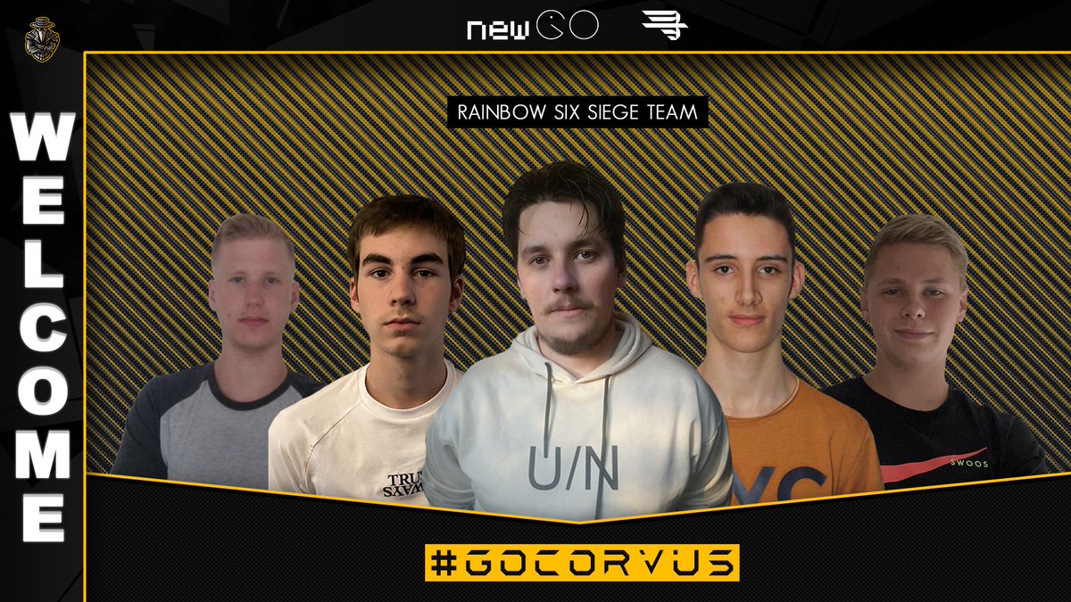 CorvusGamingFR's tweet photo. #Nouveauté
Nous sommes fiers de vous annoncer l'arrivée de notre nouvelle équipe #R6S ! 🎉
Nous souhaitons la bienvenue à :
@Z1Jxx1
@MiisteroneR6S
@virus_r6s
@yvanbvl
@Rwxnn_
#GoCorvus https://t.co/cWJaiWMz7w