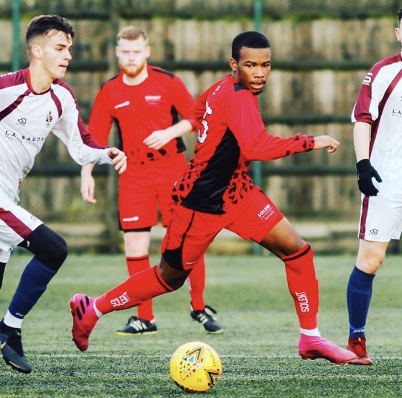 SolentBUCS2nd's tweet photo. We are deeply saddened to learn about the passing of our former striker Andrae Stevens. A great player on the pitch and a loveable character off it. Rest in peace, Dre ❤️ https://t.co/WZ3SJoatVU