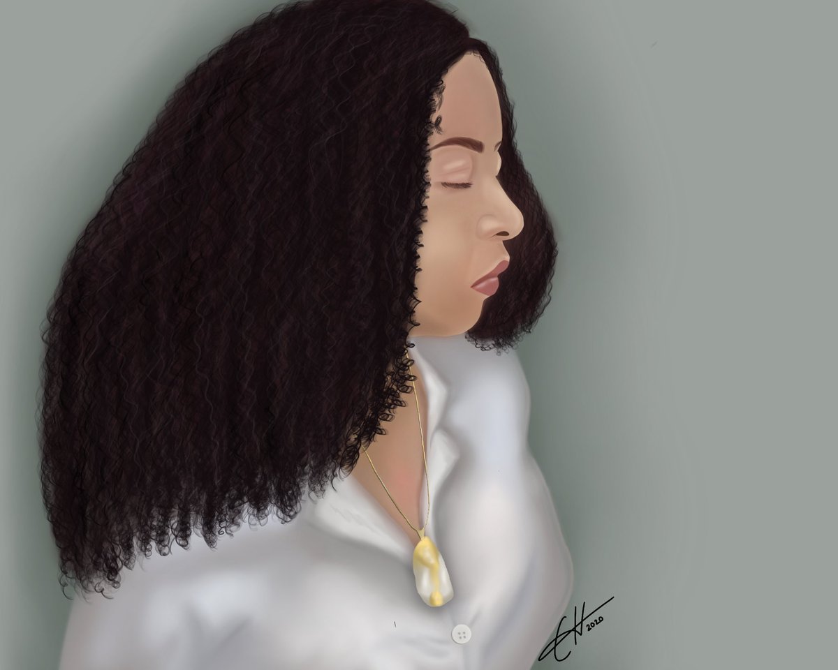 ebonnieart's tweet photo. #digitalportrait I did of my friend. I used #procreate on iPad. #ebonnieart https://t.co/rQlgV1gclg