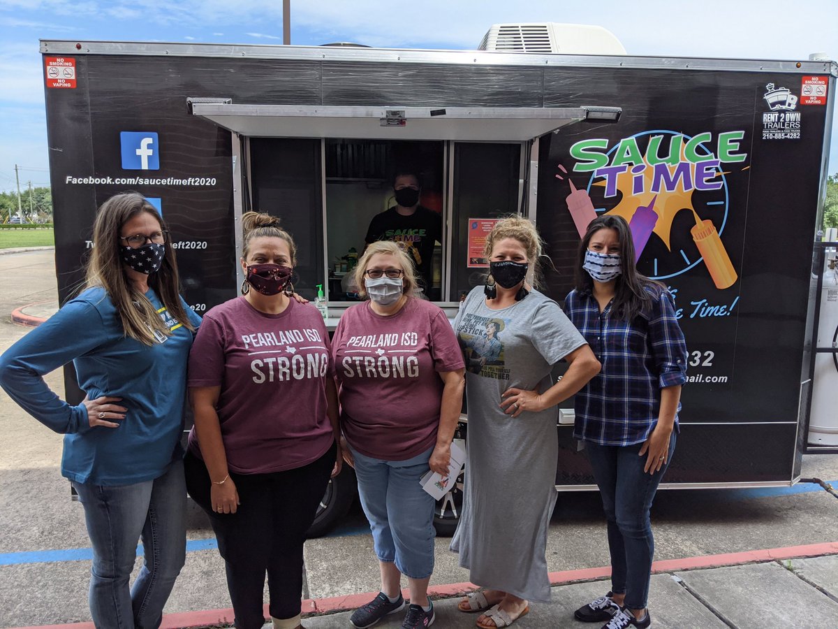 AlexanderTigers's tweet photo. Thank you @saucetimeft2020 for serving up some delicious food for our amazing staff! #WeArePearland https://t.co/Ehrw8KmTMc