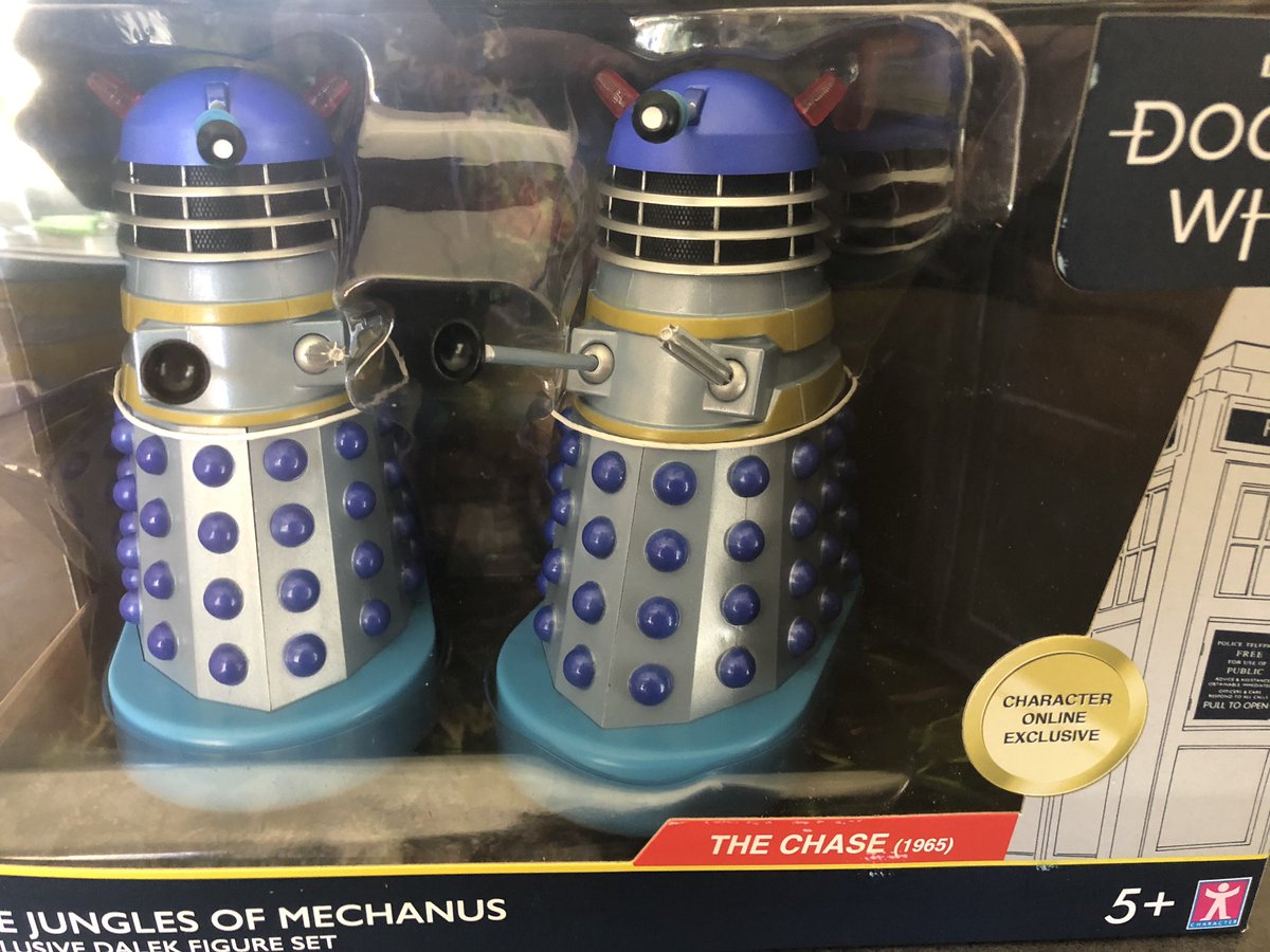 FromtheArchive's tweet photo. This arriving in my life today has made me instantly happy! I haven’t taken it out the box yet but I already adore them! #characteroptions #daleks #mechanus #toys #DoctorWho #bbc #junglesofmechanus #love https://t.co/MYvqc8X8fc
