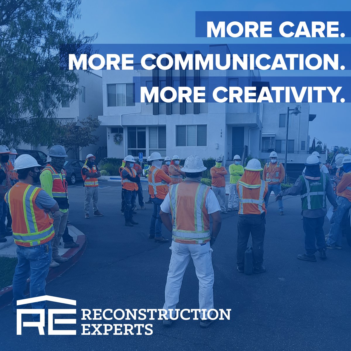 ReconExpHQ's tweet image. Reconstruction Experts takes the hassle out of occupied space construction for HOA’s, property managers, and residents alike with #MoreCare #MoreCommunication #MoreCreativity – so you can #loveyourplaceagain