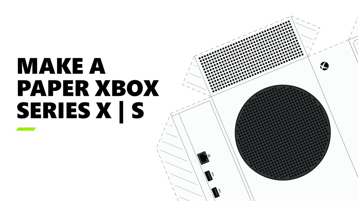 Excited for your new Xbox Series S or X this November 10? We all are, which is why we created a recyclable replica to build.

Sure, it may not run games, but it's going to look pretty cool: xbx.lv/3cbEfYD