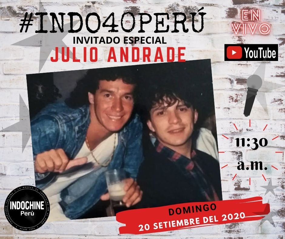 Indochineperu's tweet photo. Como parte de los proyectos para celebrar los 40 años del grupo @indochinetwitt; presentamos el proyecto #INDO40PERU.
Invitado especial Julio Andrade, músico, cantante y compositor peruano.
Info: https://t.co/NHuNGQlhnP
#indoperou #indoperu #entrevista #indo40 #indochine https://t.co/wziDqWF01k