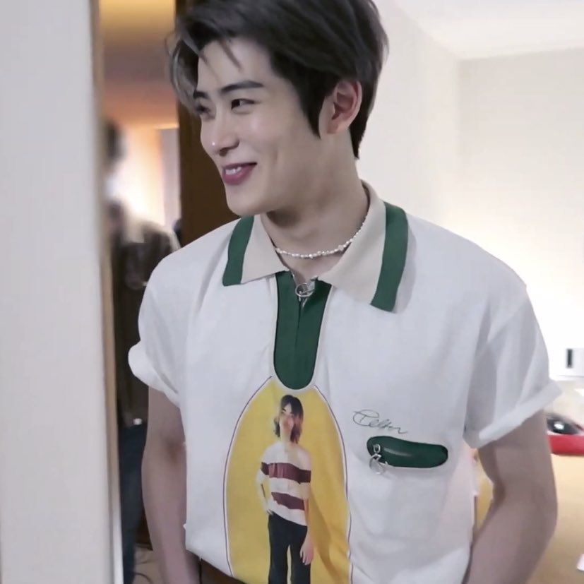 Jaehyun and Mark in 2 different shirts