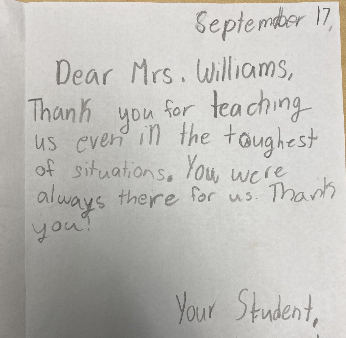 Erin Williams (@mrswilliamsoles) on Twitter photo I needed this today. Seriously made my day!! <a href="/oceanlakeses/">Ocean Lakes ES</a> #itsthelittlethings #thankyou I needed this today. Seriously made my day!! <a href="/oceanlakeses/">Ocean Lakes ES</a> #itsthelittlethings #thankyou