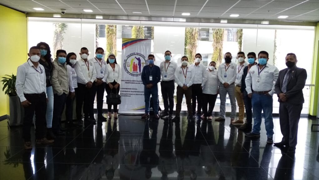CNTAPSECUADOR's tweet photo. Líderes nacionales del colegio @CNTAPSECUADOR se reunieron en Quito por el fortalecimiento del accionar del #TAPS en territorio y el reconocimiento como gremio de profesionales. https://t.co/og3A74utXR