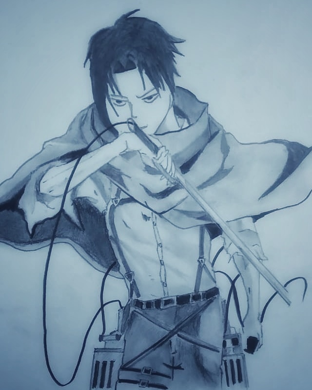 Tried drawing Levi using paint, messed up a bit😅.
.
Day 53
.
.
.
#leviackerman #levi #animeartwork #anime_sketches25 #animeart #anime #attackontitan #100daysofsketchingofficial #featuremeos