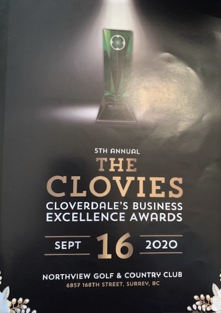 LindaAnnisBC's tweet photo. Congratulations to all the incredible businesses nominated for the Clovies, Cloverdale’s Business Excellence Awards.  You all deserve recognition. A special congratulations to the winners of 2020 Clovies! Local business builds communities! @CloverdaleCOC #supportlocalbusiness https://t.co/1rUWNu8kY9