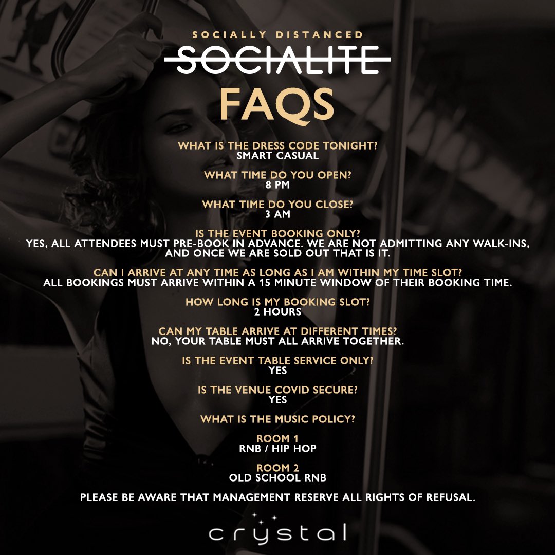 Socialite FAQ’s for tonight <a href="/socialite_sheff/">Socialite Fridays</a>