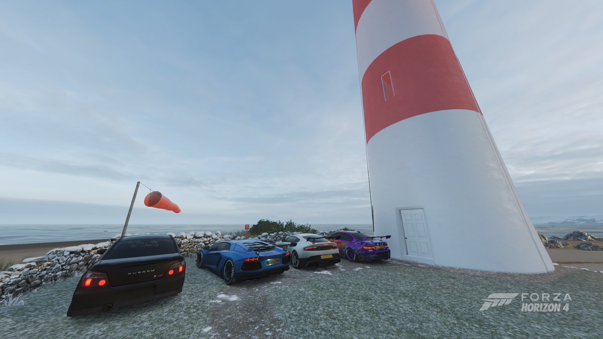 SLICK_FH's tweet photo. Have you cruised to the Lighthouse? #Forza #forzahorizon4 #FH4 #Forzahorizon #CarMeet #Drifting #Cruising #CarPhoto #TeamSLICK #ForzaChallenge https://t.co/mxCyGhUq4G https://t.co/GOnwRrfddS