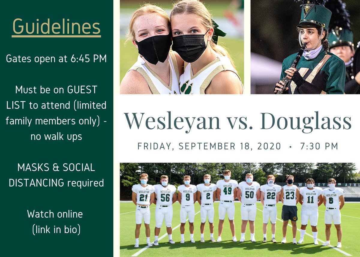 Wesleyan Wolves (@wesleyanwolves) on Twitter photo Wesleyan hosts Douglass High tonight! Limited capacity and must be on guest list to attend (no walk ups)! Watch live on NFHS nfhsnetwork.com/events/wesleya… <a href="/DouglassAstros/">Frederick Douglass Astros Football</a> <a href="/apsDouglassHigh/">Frederick Douglass H</a> Wesleyan hosts Douglass High tonight! Limited capacity and must be on guest list to attend (no walk ups)! Watch live on NFHS nfhsnetwork.com/events/wesleya… <a href="/DouglassAstros/">Frederick Douglass Astros Football</a> <a href="/apsDouglassHigh/">Frederick Douglass H</a>