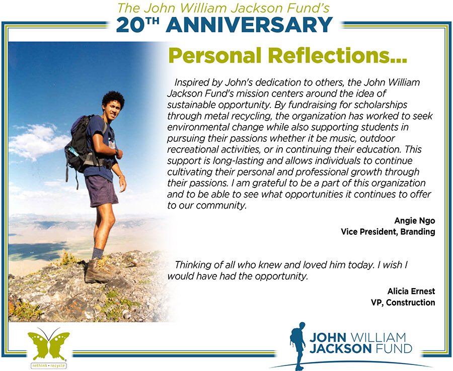 JWJFund's tweet photo. Two more JWJ Fund Officers offer their reflections ~ if you would like to make your donation today click here: https://t.co/FwaHM72nIh or download the Cauze app on your phone and search for John William Jackson Fund https://t.co/TbjbudSKEZ
