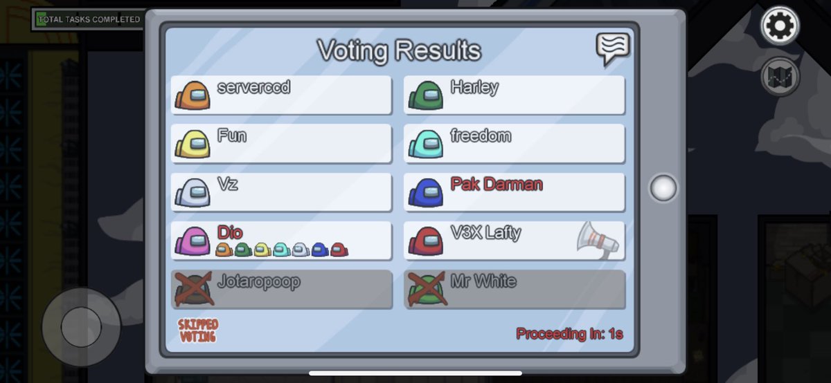 GCFlCS's tweet image. me playing among us and seeing a jotaro and killing him on spot with people around bc i had to i was dio