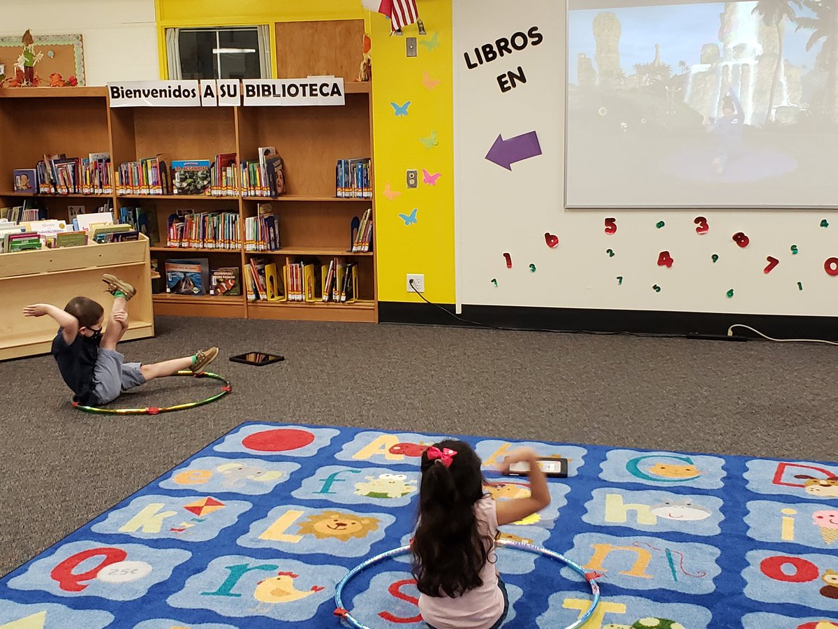 PKAcademyWAve's tweet photo. Building healthy bodies and minds. #yogainthelibrary @WestAacademy @NEISDPreK #NEISDLibrary https://t.co/3wSiAlNTNE