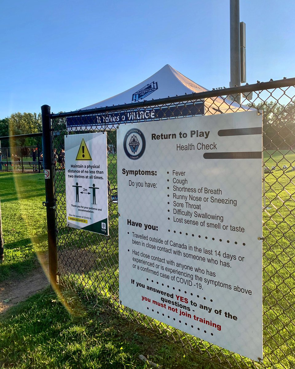 londonwhitecaps's tweet photo. Let’s remember to follow Safe Covid protocols at all times so we can continue playing this amazing game❗️ 😷 

@WhitecapsYouth #safeprotocols https://t.co/Ek9GTDPFpY