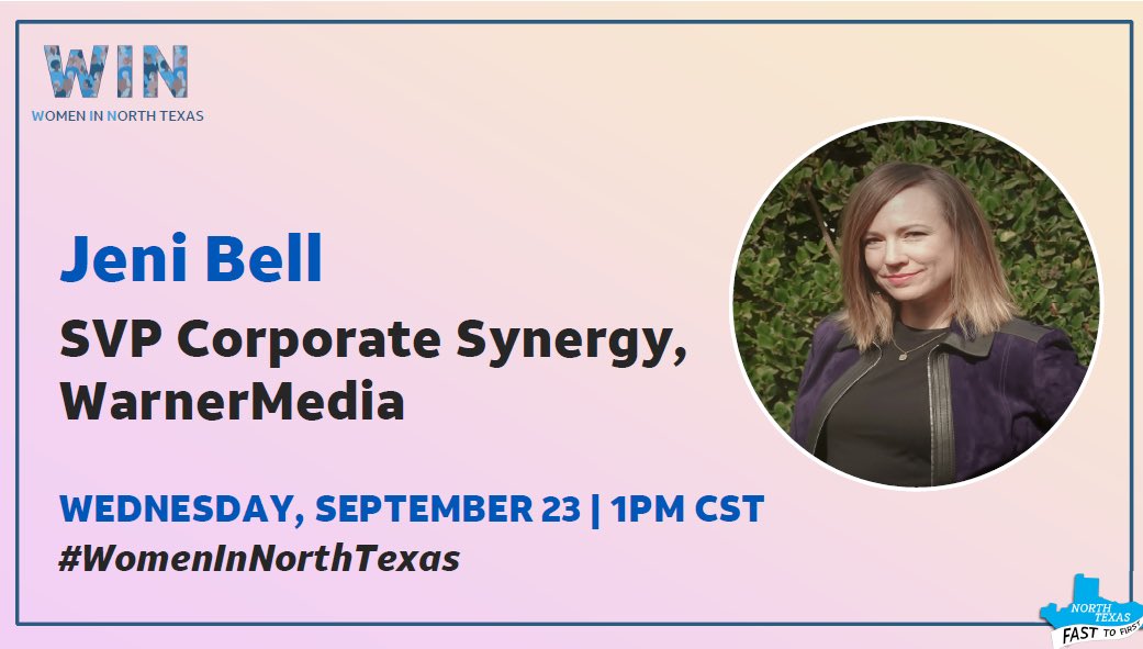 Super excited to announce our first #WomeninNorthTexas guest speaker, Jeni Bell! Wednesday can’t come soon enough💜🤗 <a href="/NTX_Market/">The NTX Market</a> <a href="/mcollins_22/">Morgan Collins</a> <a href="/AnnaDvorkin/">Anna Dvorkin</a> #FastToFirst