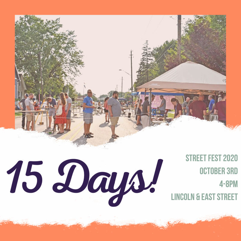 BatesHendricks's tweet image. Can you believe it?! Only 15 more days until Street Fest! 

Check out our Facebook event for updates on current vendors and safety. If you want in on the action, consider volunteering to help us make this event happen! 

Volunteers can signup at: bit.ly/2020StreetFest…