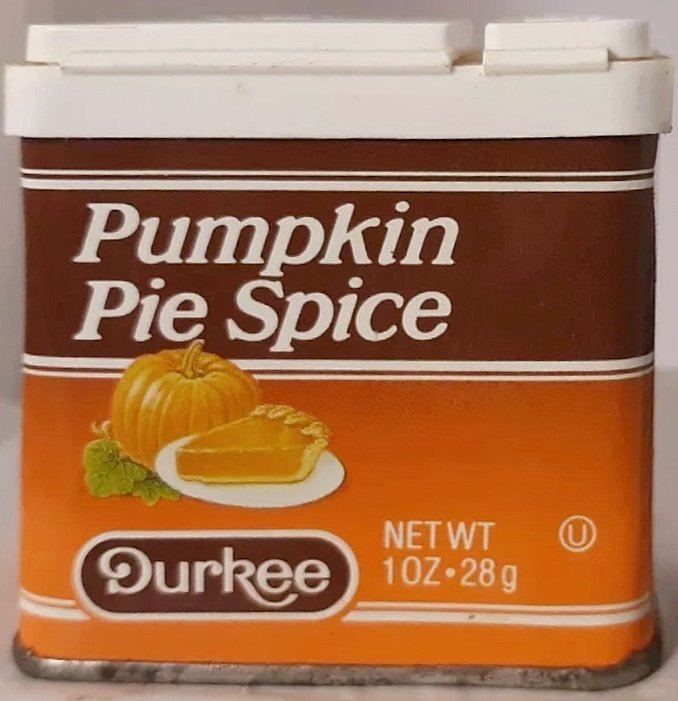 Pumpkin pie spice tips (Durkee / Specialty Foods / Burns Philps,1992-2016)