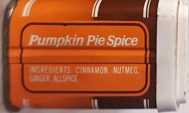 Pumpkin pie spice tips (Durkee / Specialty Foods / Burns Philps,1992-2016)