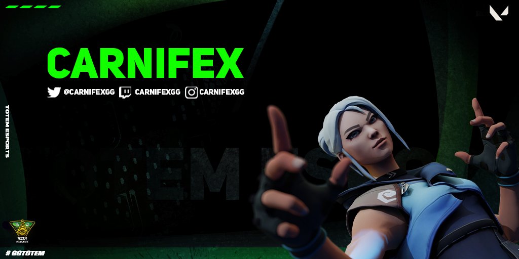 We are very proud to introduce the new addition in our Team 💪
Welcome to this amazing player <a href="/carnifexGG/">Alliance carnifex</a> 🔥

<a href="/esports_totem/">Moved</a>  #VALORANT