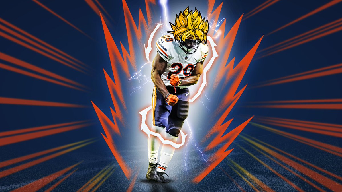 ChicagoBears's tweet image. Shifty back.
Power back.
Super Saiyan back. 💥