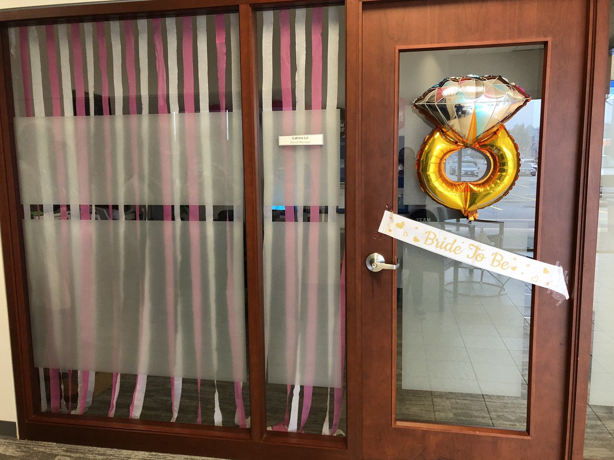 My first wedding happy tears 😭 thank you to my Kings Cross family for the beautiful surprise 💍❤️ #proudtoworkatbmo #soontobemrspeterson