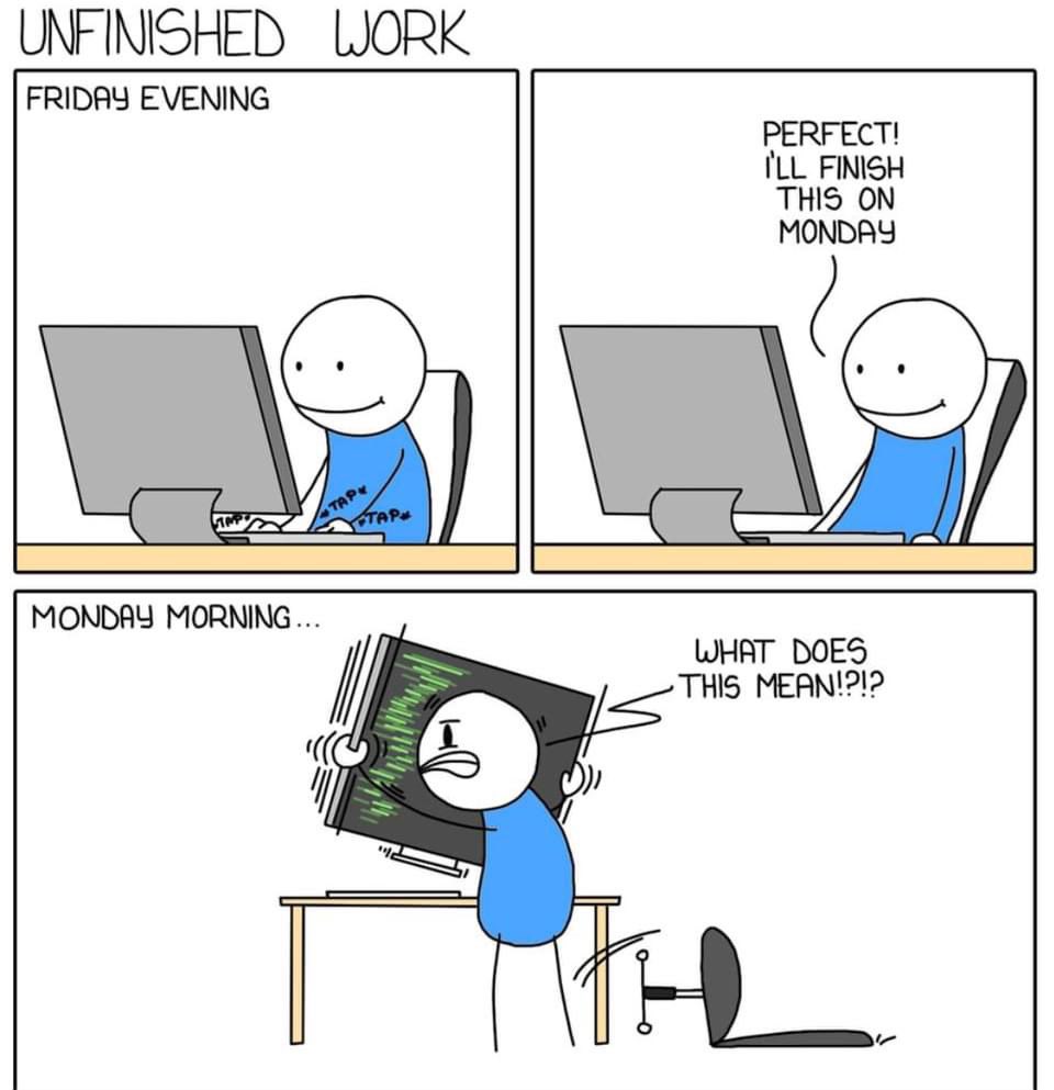 Podsumowując moje wejście w weekend #weekend #work #job #programming #thoughtsoff #relax